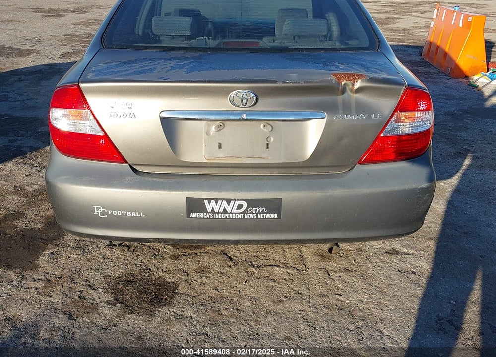 2004 TOYOTA CAMRY LE VIN: 4T1BE32K44U827701