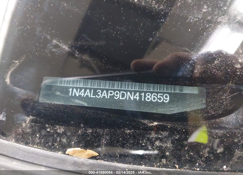 2013 NISSAN ALTIMA VIN: 1N4AL3AP9DN418659