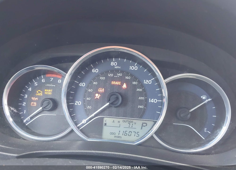 2014 TOYOTA COROLLA VIN: 5YFBPRHE1EP041257