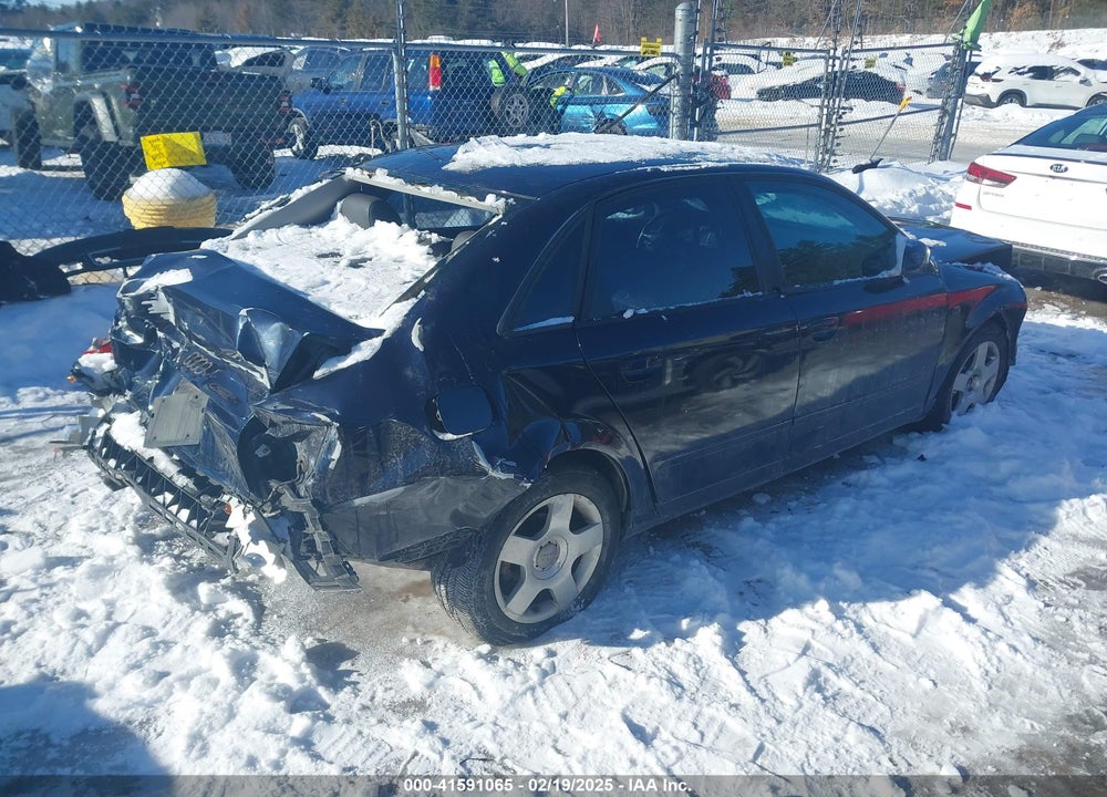 2004 AUDI A4 VIN: WAULC68E14A287000