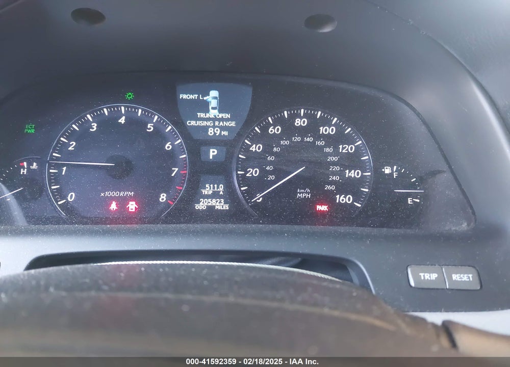 2007 LEXUS LS 460 VIN: JTHBL46F075027861