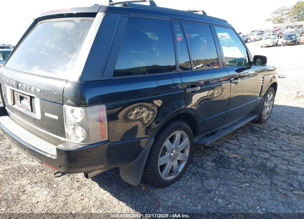 2008 LAND ROVER RANGE ROVER VIN: SALMF13498A294517