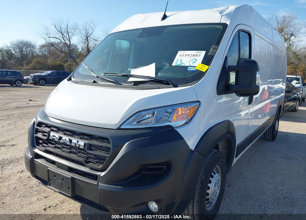2025 RAM PROMASTER 2500 TRADESMAN HIGH ROOF 159 WB W/PASS SEAT VIN: 3C6LRVDG7SE506370