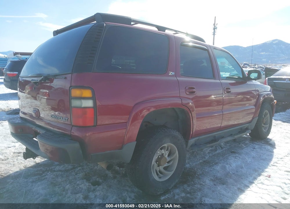 2004 CHEVROLET TAHOE Z71 VIN: 1GNEK13Z14R109916