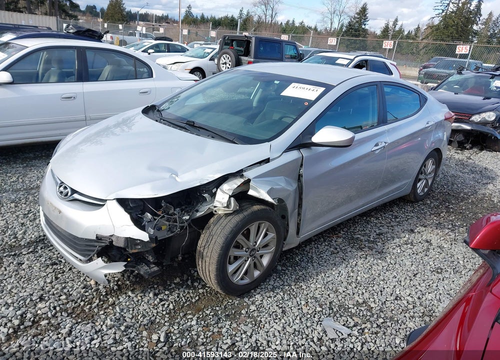 2015 HYUNDAI ELANTRA VIN: KMHDH4AE9FU326890