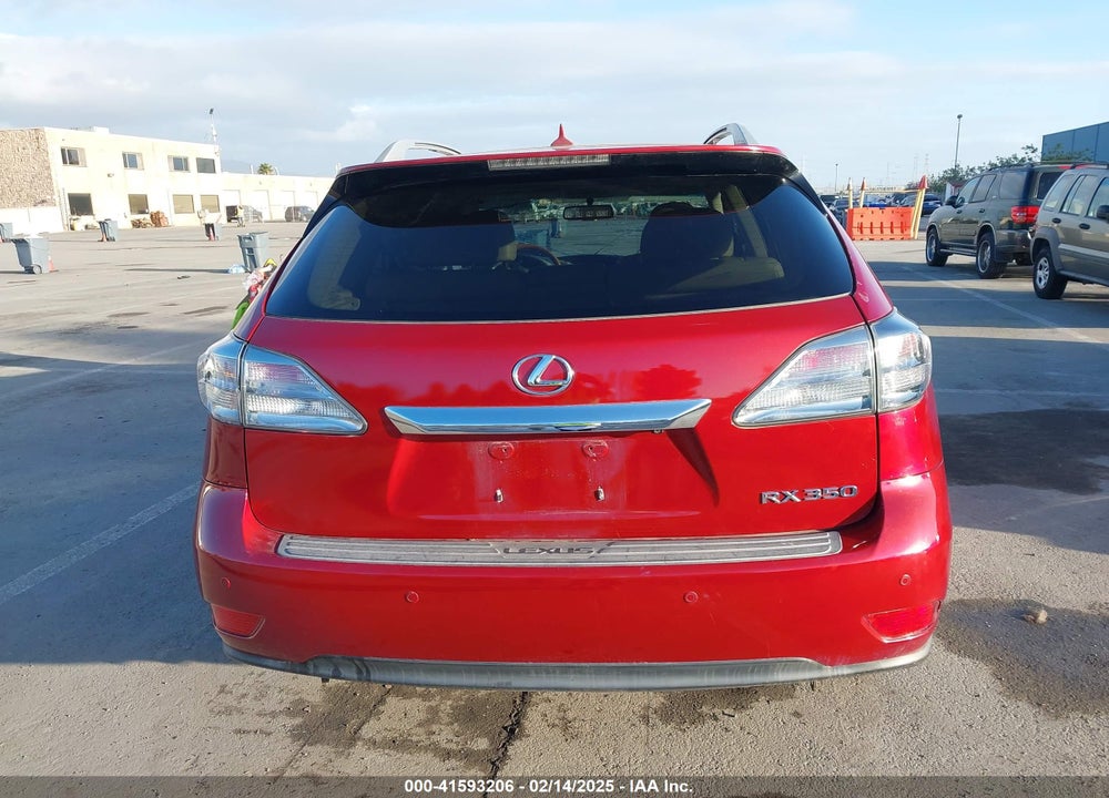 2012 LEXUS RX 350 VIN: 2T2BK1BA8CC134145