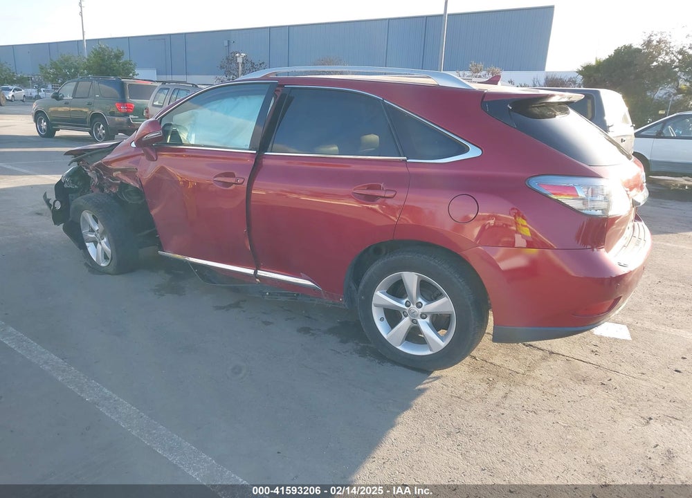 2012 LEXUS RX 350 VIN: 2T2BK1BA8CC134145