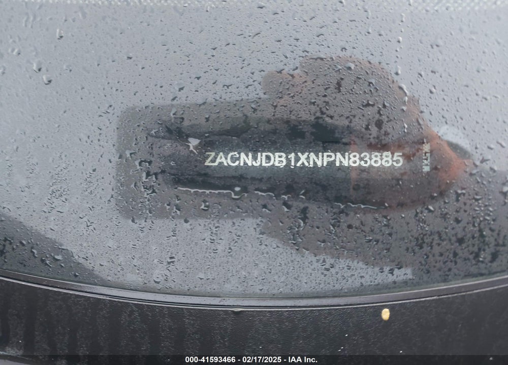 2022 JEEP RENEGADE LATITUDE 4X4 VIN: ZACNJDB1XNPN83885