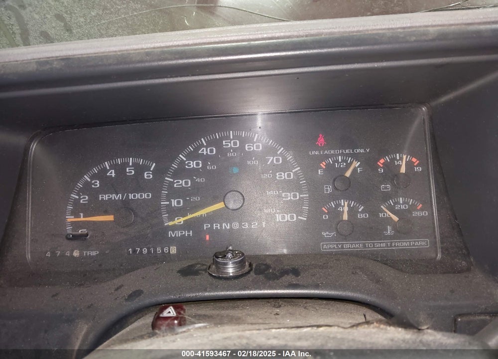 1998 GMC SIERRA 1500 SL WIDESIDE VIN: 2GTEK19MXW1511093