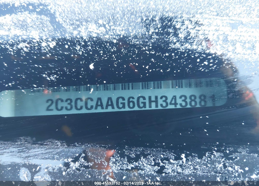 2016 CHRYSLER 300 VIN: 2C3CCAAG6GH343881