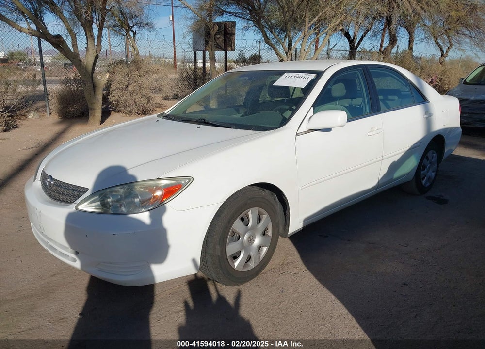 2002 TOYOTA CAMRY LE VIN: 4T1BE32K72U111825