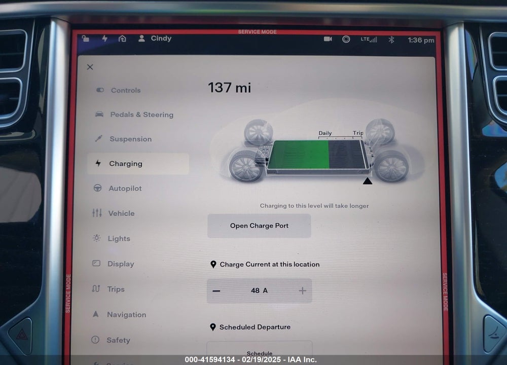 2016 TESLA MODEL S VIN: 5YJSA1E12GF159210