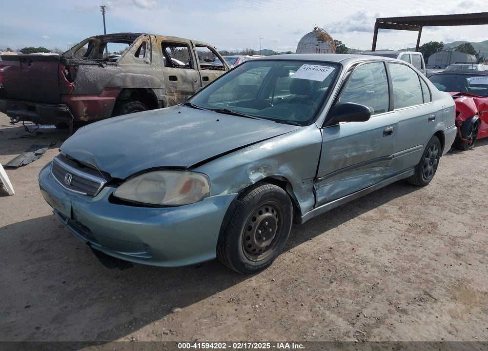 2000 HONDA CIVIC LX VIN: 1HGEJ6674YL042595