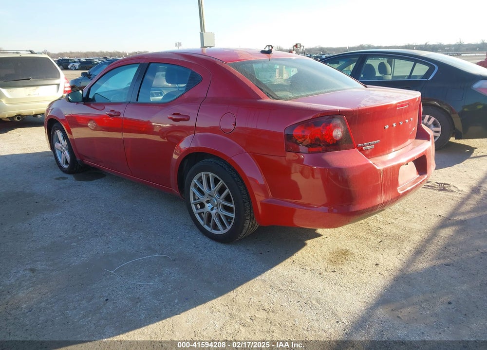 2013 DODGE AVENGER VIN: 1C3CDZABXDN664857