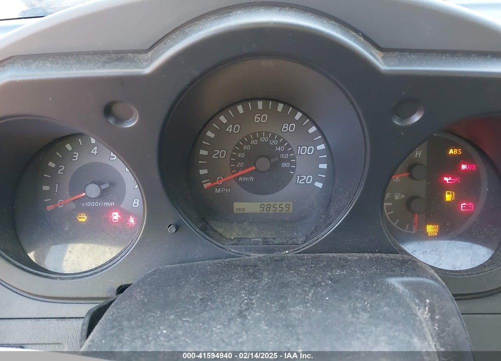 2002 NISSAN XTERRA VIN: 5N1ED28T32C527709