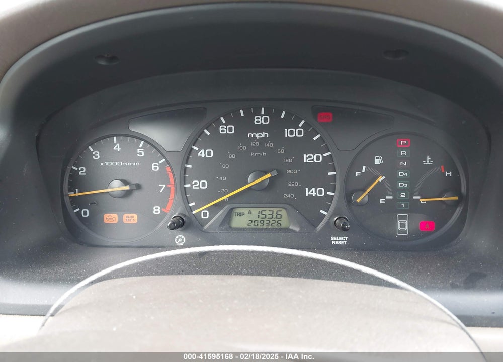 2000 HONDA ACCORD 3.0 EX VIN: 1HGCG1658YA095304