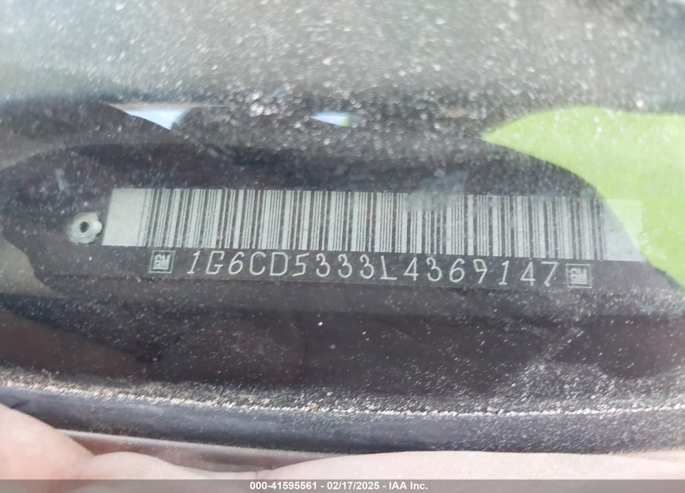 1990 CADILLAC DEVILLE VIN: 1G6CD5333L4369147