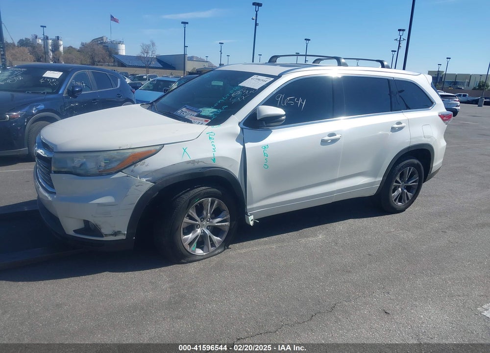 2015 TOYOTA HIGHLANDER XLE V6 VIN: 5TDKKRFH4FS065945