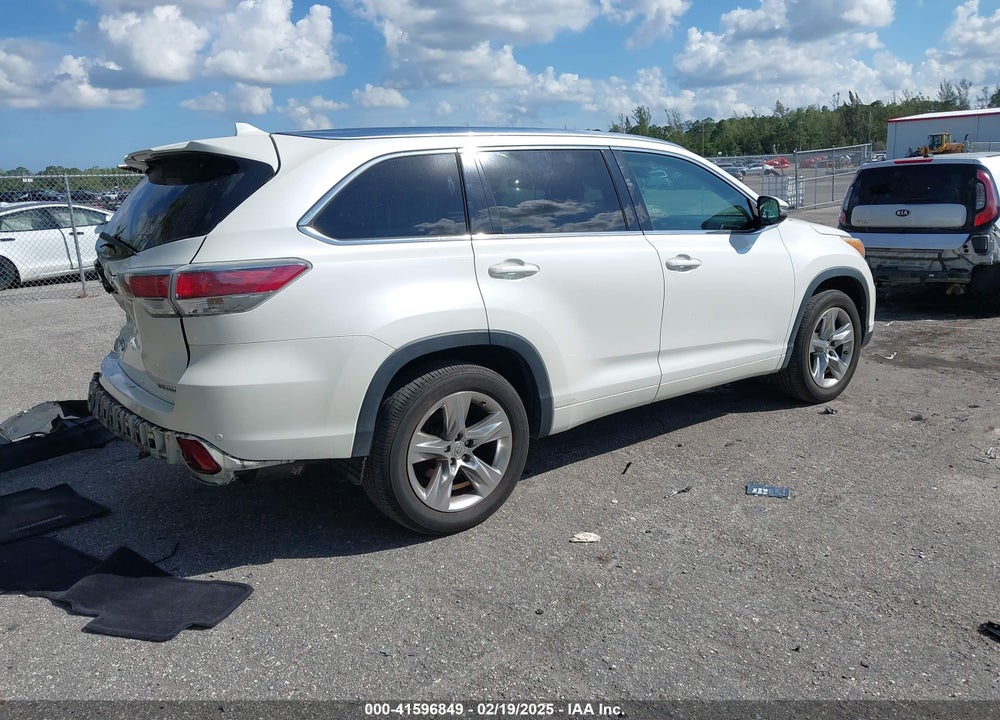 2015 TOYOTA HIGHLANDER LIMITED V6 VIN: 5TDYKRFH0FS099262