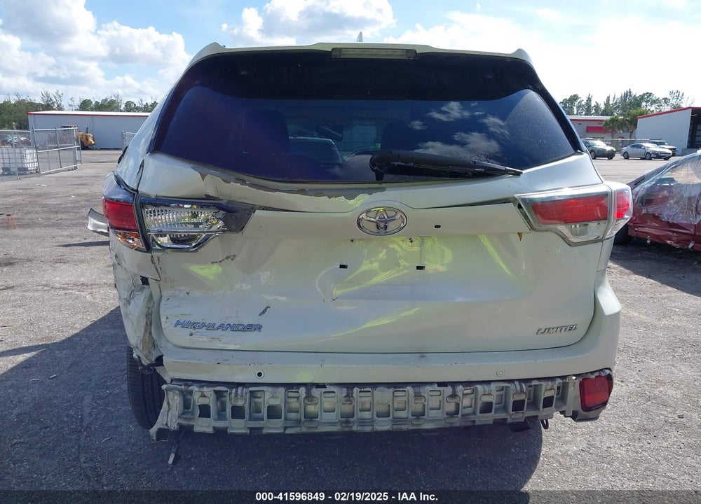 2015 TOYOTA HIGHLANDER LIMITED V6 VIN: 5TDYKRFH0FS099262