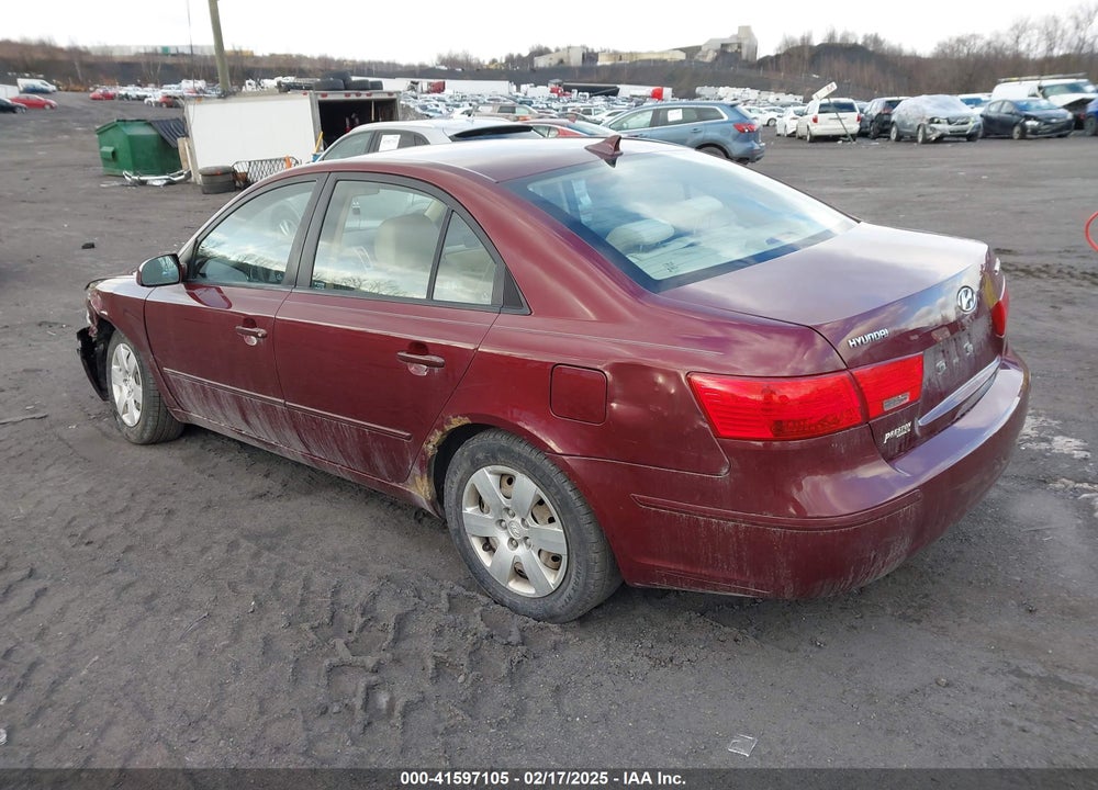 2009 HYUNDAI SONATA GLS VIN: 5NPET46C79H407870