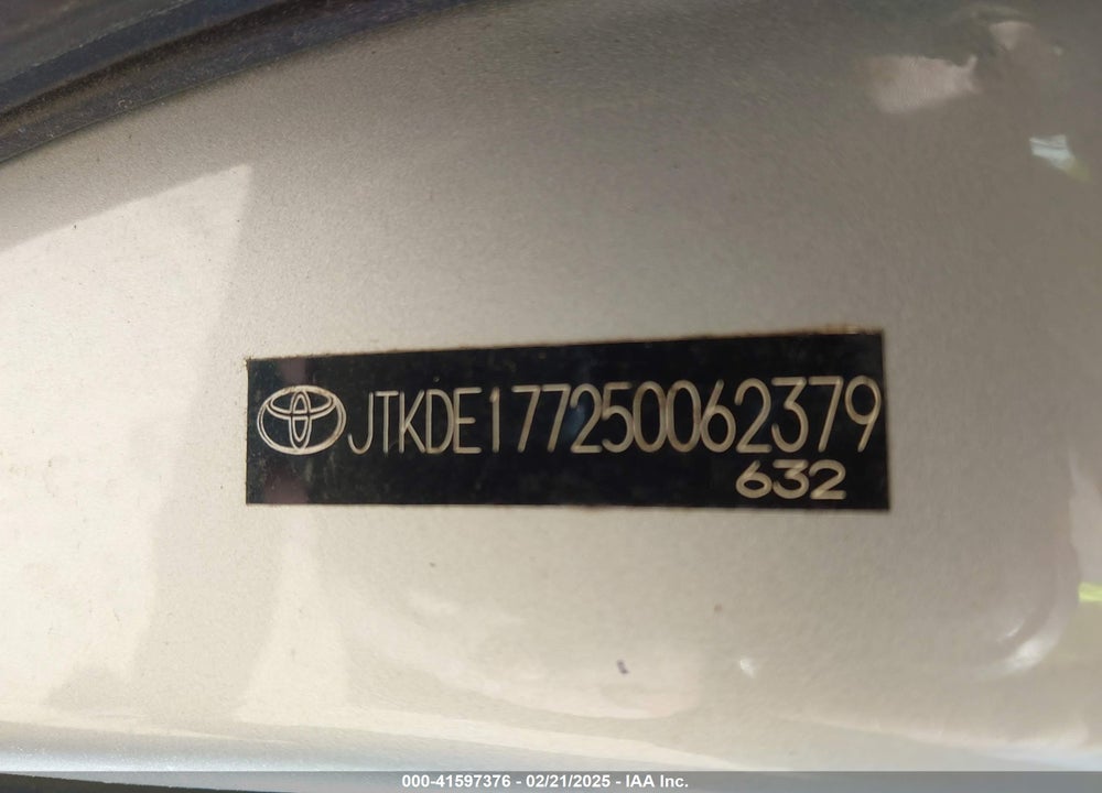 2005 SCION TC VIN: JTKDE177250062379