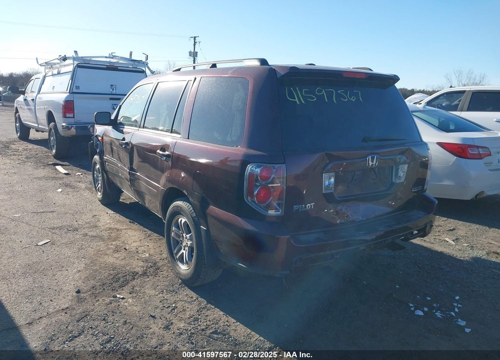 2008 HONDA PILOT VP VIN: 5FNYF18278B033958