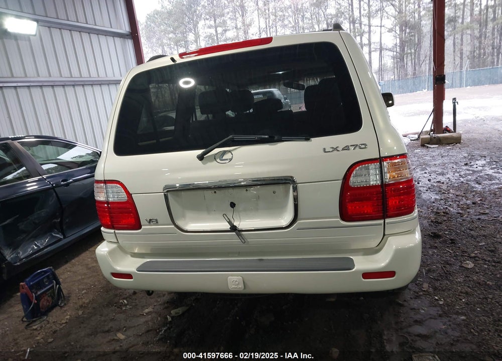 1999 LEXUS LX 470 VIN: JT6HT00W1X0056660