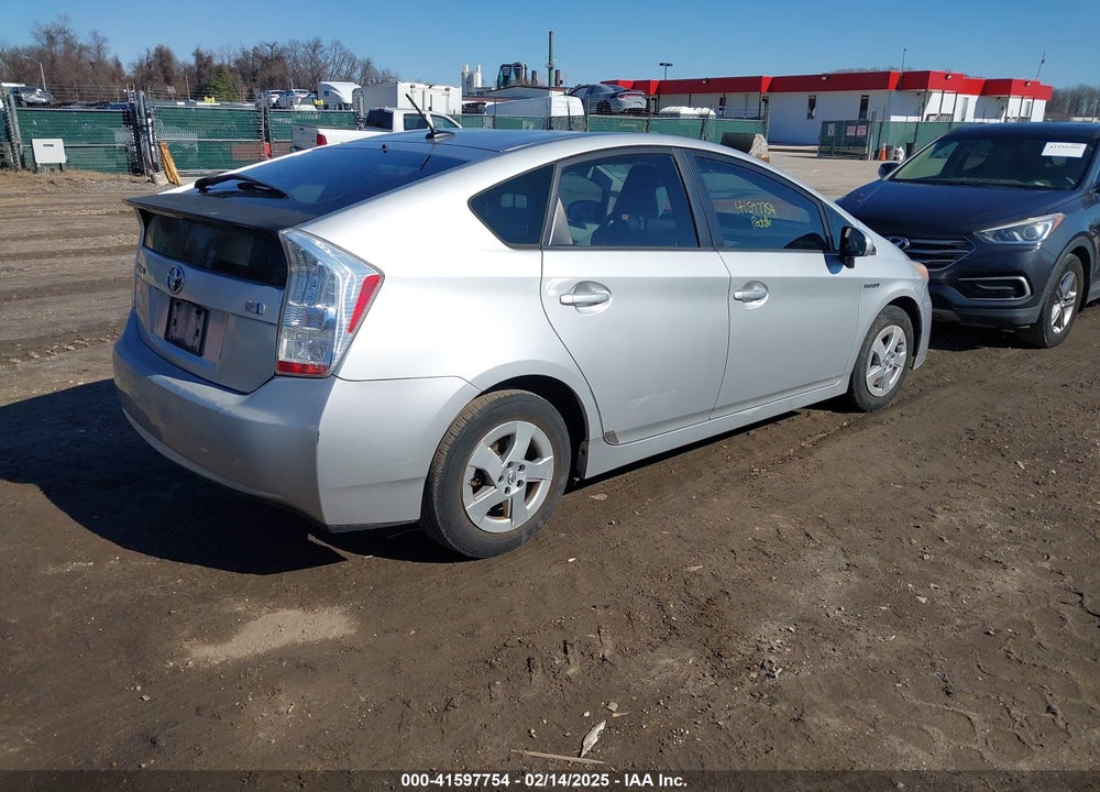2011 TOYOTA PRIUS THREE VIN: JTDKN3DU7B0282942