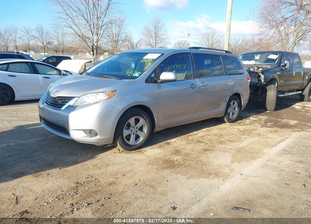 2012 TOYOTA SIENNA LE V6 8 PASSENGER VIN: 5TDKK3DC6CS260963