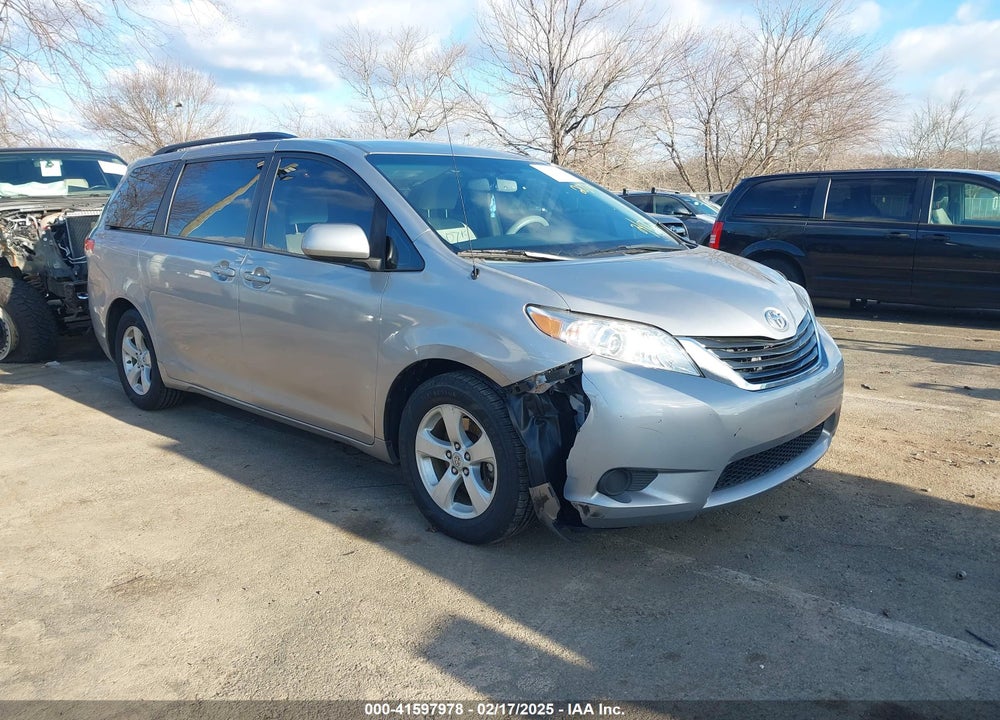 2012 TOYOTA SIENNA LE V6 8 PASSENGER VIN: 5TDKK3DC6CS260963