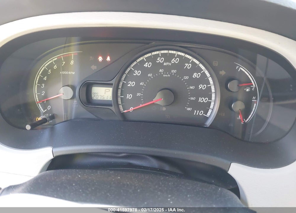 2012 TOYOTA SIENNA LE V6 8 PASSENGER VIN: 5TDKK3DC6CS260963