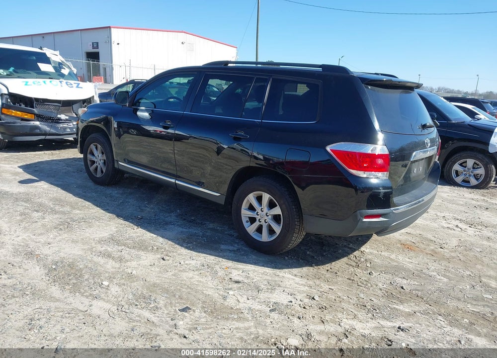 2013 TOYOTA HIGHLANDER BASE PLUS V6 VIN: 5TDZK3EHXDS099088