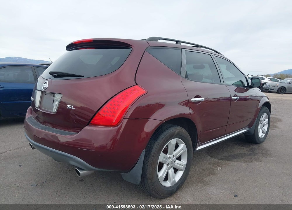 2007 NISSAN MURANO SL VIN: JN8AZ08T77W528008