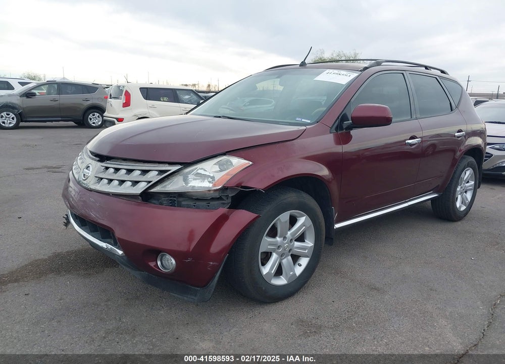 2007 NISSAN MURANO SL VIN: JN8AZ08T77W528008