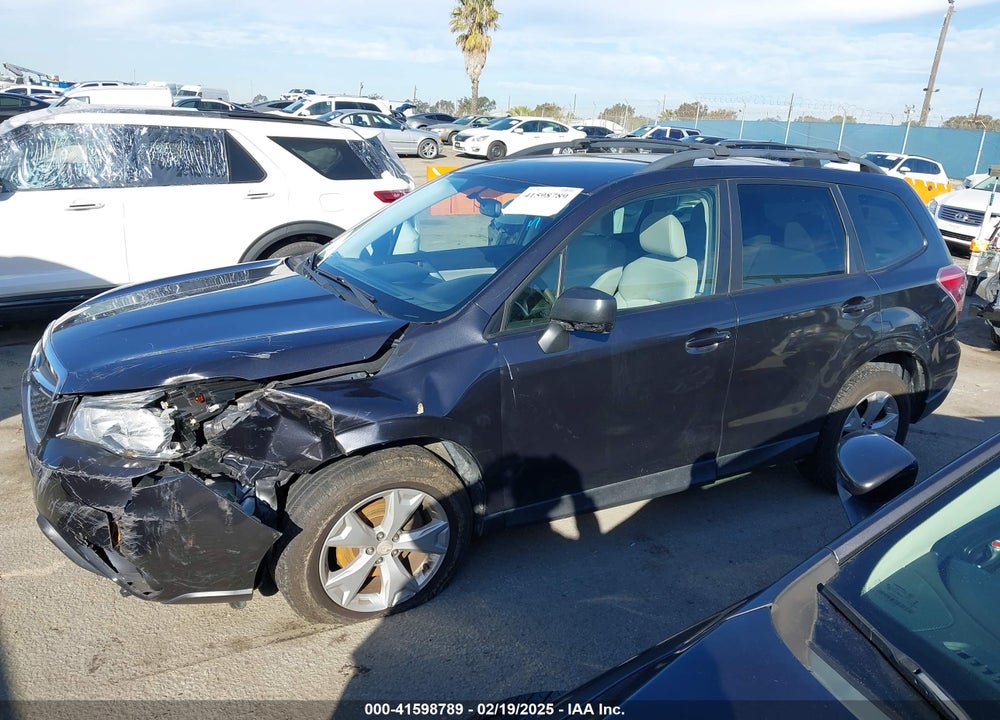 2016 SUBARU FORESTER 2.5I VIN: JF2SJABC8GH411131