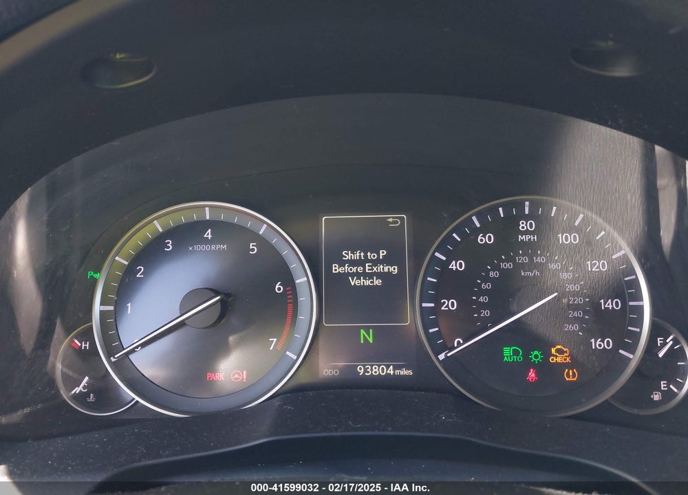2016 LEXUS ES VIN: JTHBK1GGXG2222439