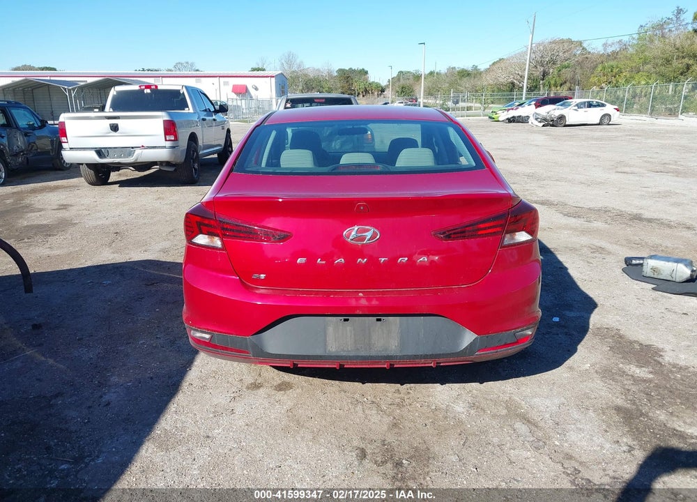 2019 HYUNDAI ELANTRA VIN: KMHD74LFXKU885643