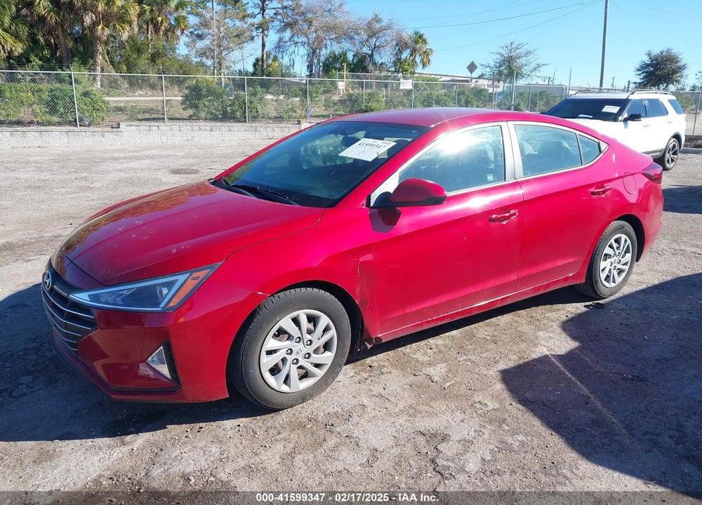 2019 HYUNDAI ELANTRA VIN: KMHD74LFXKU885643