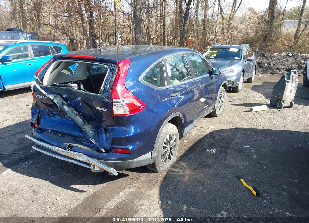 2015 HONDA CR-V LX VIN: 5J6RM4H30FL094576