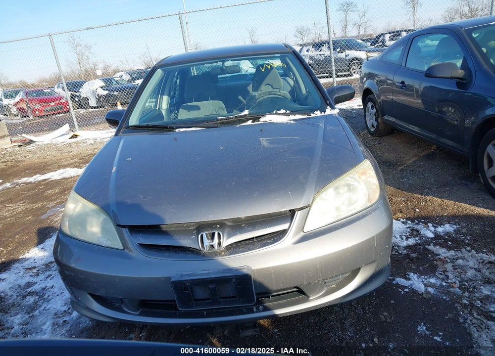 2004 HONDA CIVIC LX VIN: 1HGES15574L024702