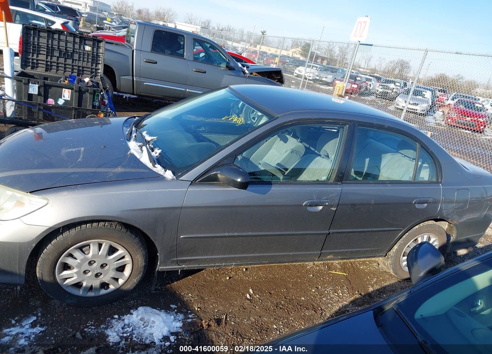 2004 HONDA CIVIC LX VIN: 1HGES15574L024702