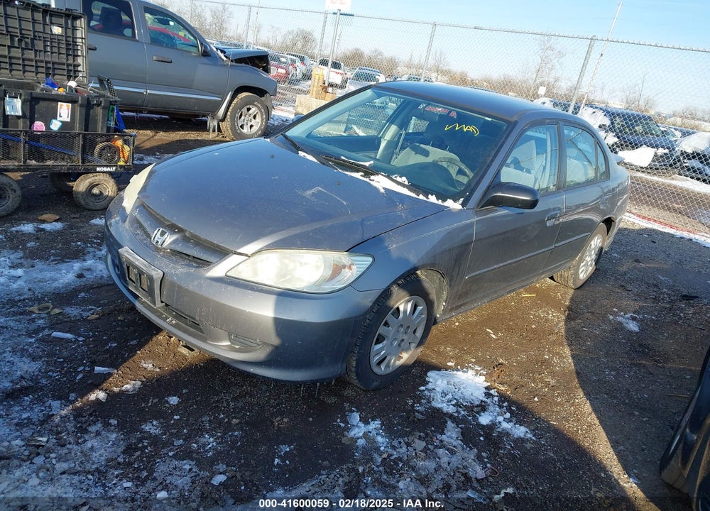 2004 HONDA CIVIC LX VIN: 1HGES15574L024702