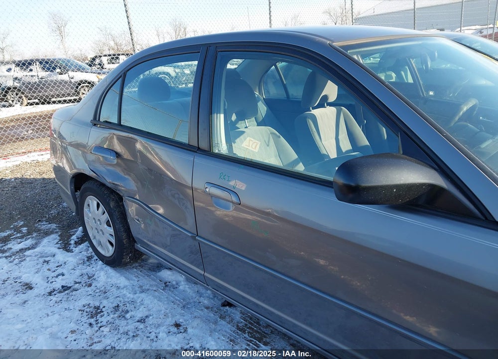2004 HONDA CIVIC LX VIN: 1HGES15574L024702