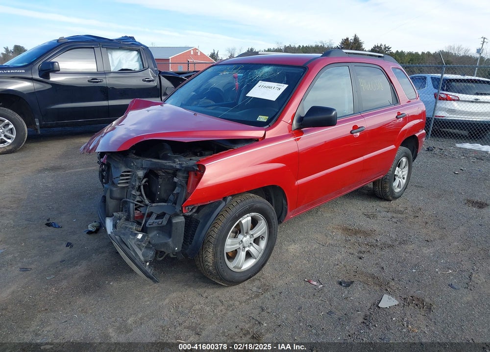 2009 KIA SPORTAGE LX VIN: KNDJF724397558232