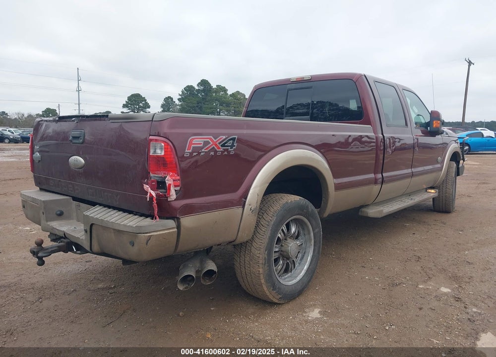 2012 FORD F-350 LARIAT VIN: 1FT8W3BT2CEB49124