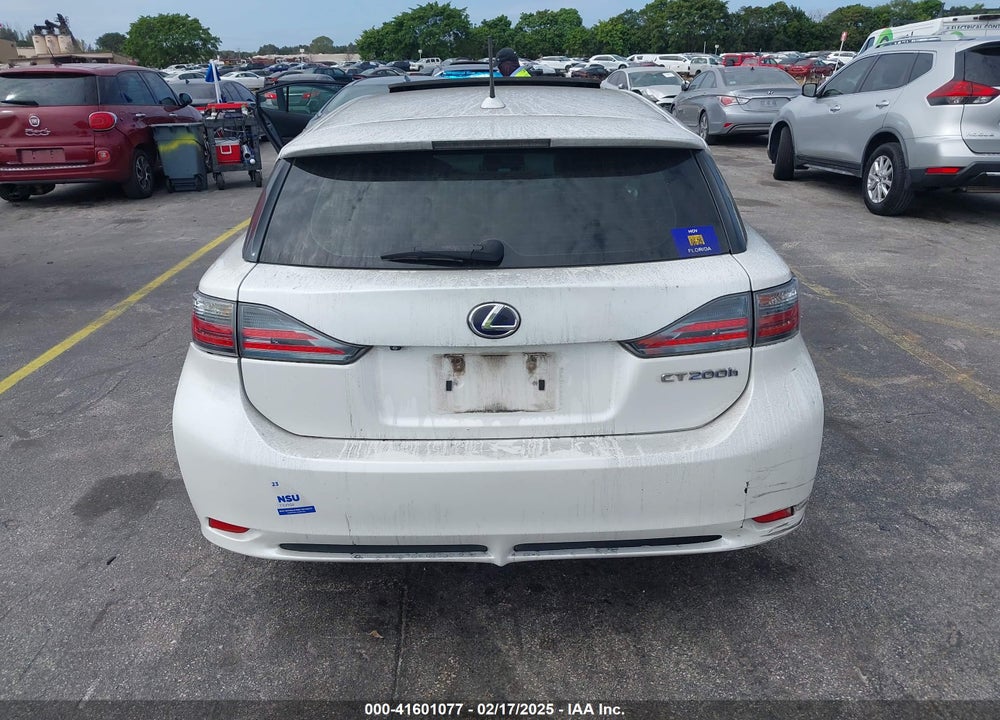 2012 LEXUS CT 200H VIN: JTHKD5BH8C2082046