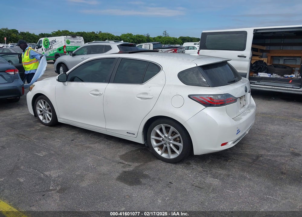 2012 LEXUS CT 200H VIN: JTHKD5BH8C2082046