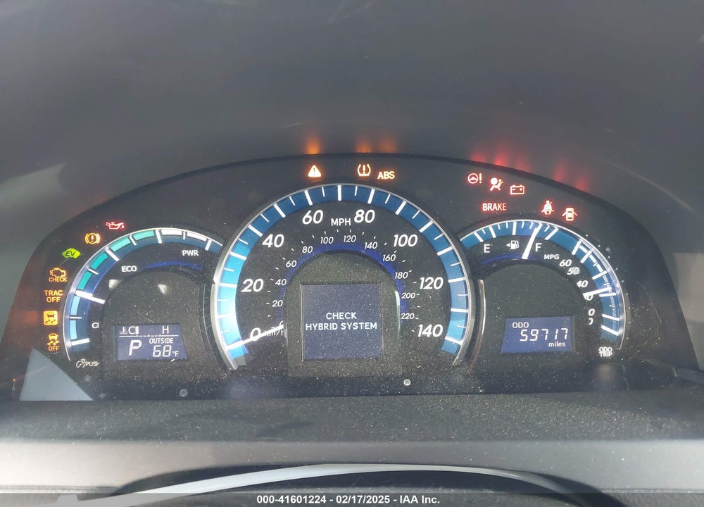2013 TOYOTA CAMRY HYBRID VIN: 4T1BD1FK9DU069209
