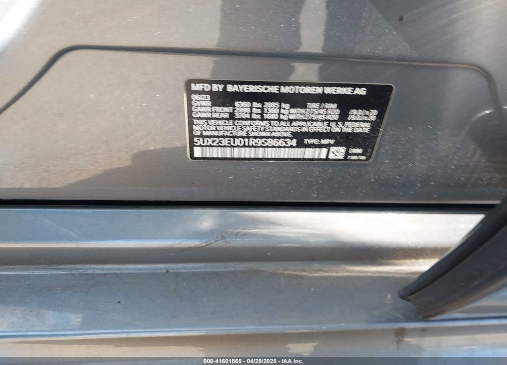 2024 BMW X5 VIN: 5UX23EU01R9S86634